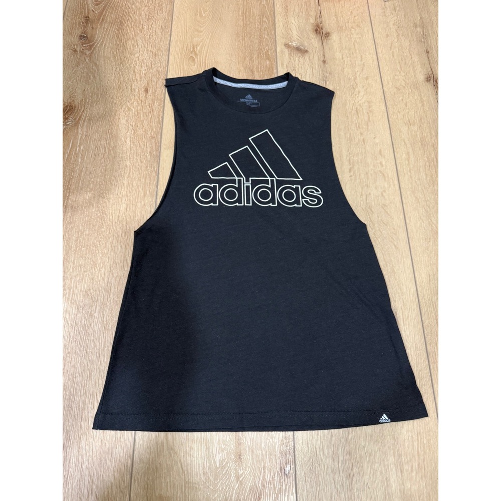 Adidas Ultimate 2.0 Climalite Muscle Tank Top Womens Small Black Sleeveless Gym